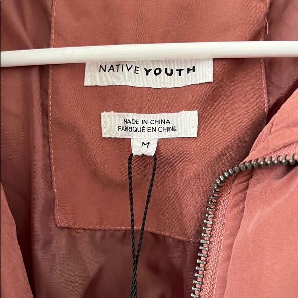 NWT Native Youth Avery Puffer Jacket Dusty Rose in Size M - Picture 5 of 15